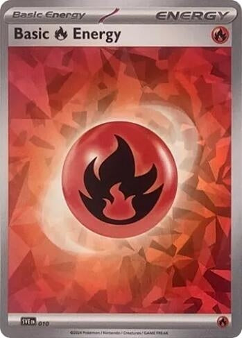 Image for Basic Fire Energy (Cracked Ice Holo) (010) (SVE: Scarlet & Violet Energies) - Pokemon