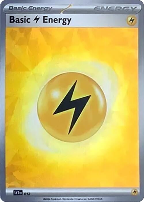 Image for Basic Lightning Energy (Cracked Ice Holo) (012) (SVE: Scarlet & Violet Energies) - Pokemon