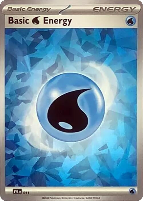 Image for Basic Water Energy (Cracked Ice Holo) (011) (SVE: Scarlet & Violet Energies) - Pokemon