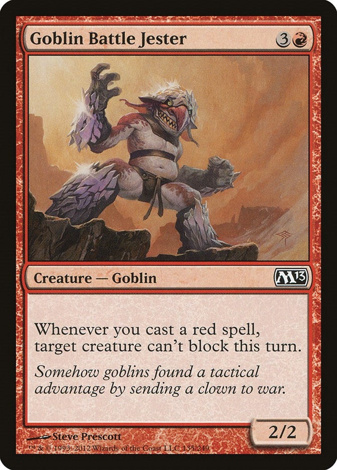 Goblin Battle Jester (135) (Magic 2013 (M13))