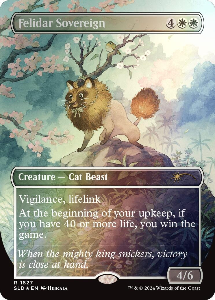 Felidar Sovereign (1827) (Rainbow Foil) (1827) (Secret Lair Drop Series)
