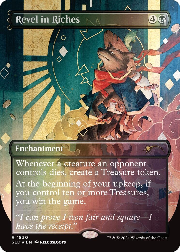 Revel in Riches (Rainbow Foil) (1830) (Secret Lair Drop Series)
