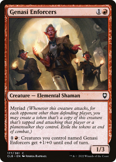 Genasi Enforcers (CLB-177) - Commander Legends: Battle for Baldur's Gate