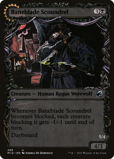 Baneblade Scoundrel (Showcase) (289) (Innistrad: Midnight Hunt)