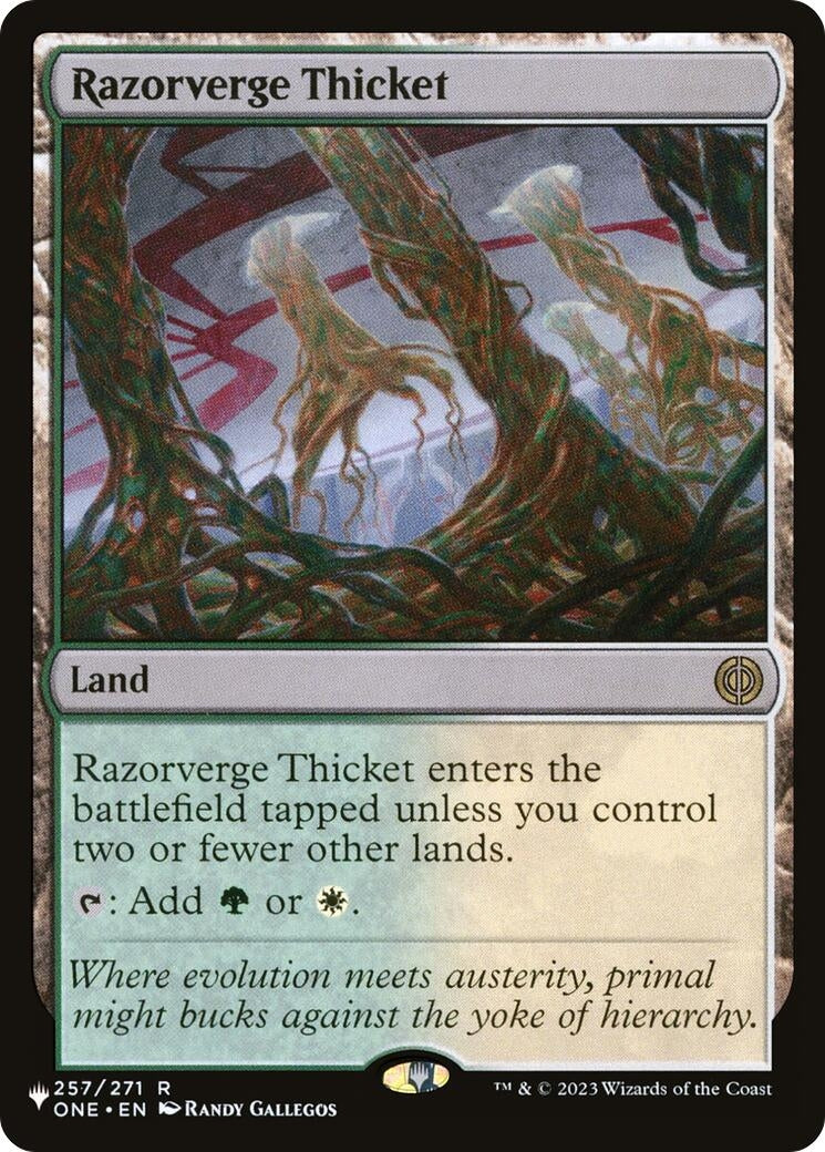 Razorverge Thicket (257/271) (The List Reprints)