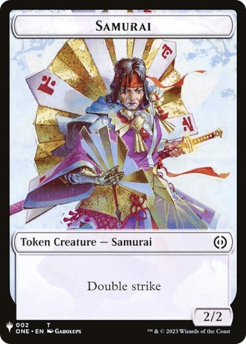 Samurai // Clue Double-Sided Token (2 // 40) (The List Reprints)