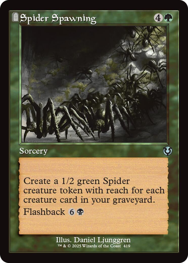 Spider Spawning (Retro Frame) (419) (Innistrad Remastered)