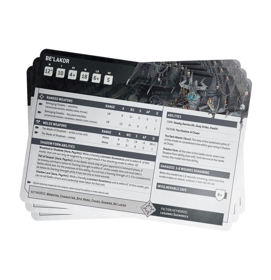 INDEX CARDS: CHAOS DAEMONS (ENG)