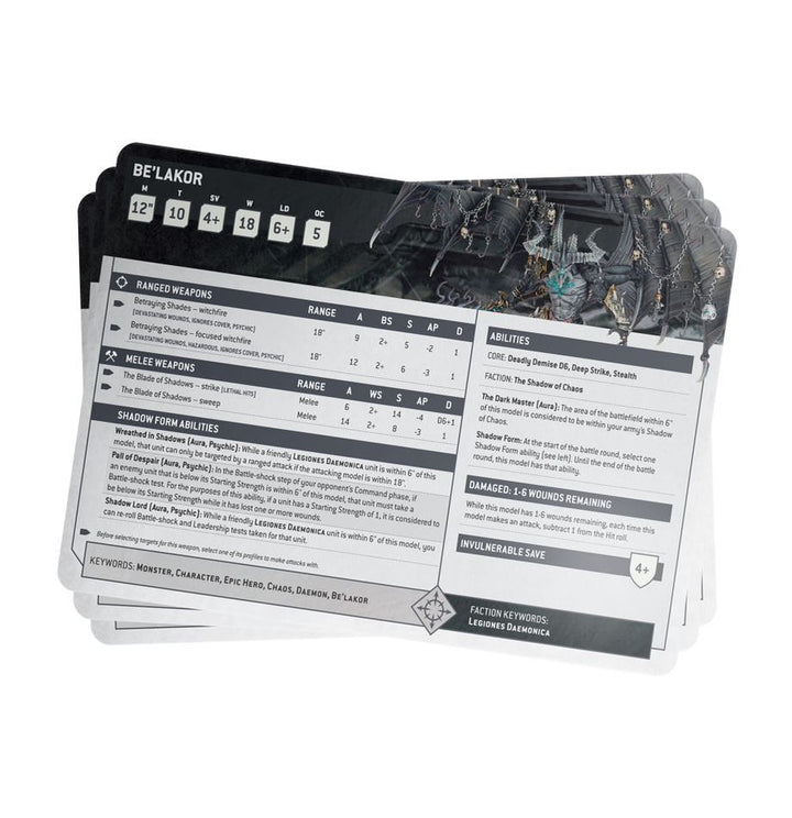 INDEX CARDS: CHAOS DAEMONS (ENG)