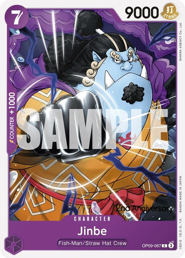 Image for Jinbe (OP09-067) (Emperors in the New World: 2nd Anniversary Tournament Cards) - One Piece Card Game