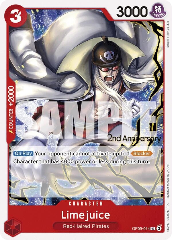 Image for Limejuice (OP09-014) (Emperors in the New World: 2nd Anniversary Tournament Cards) - One Piece Card Game