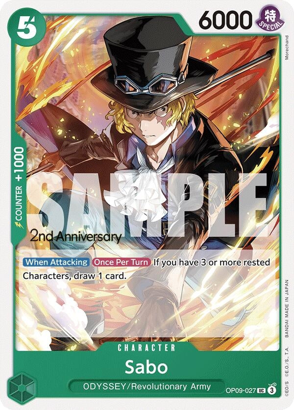 Sabo (027) (OP09-027) (Emperors in the New World: 2nd Anniversary Tournament Cards)
