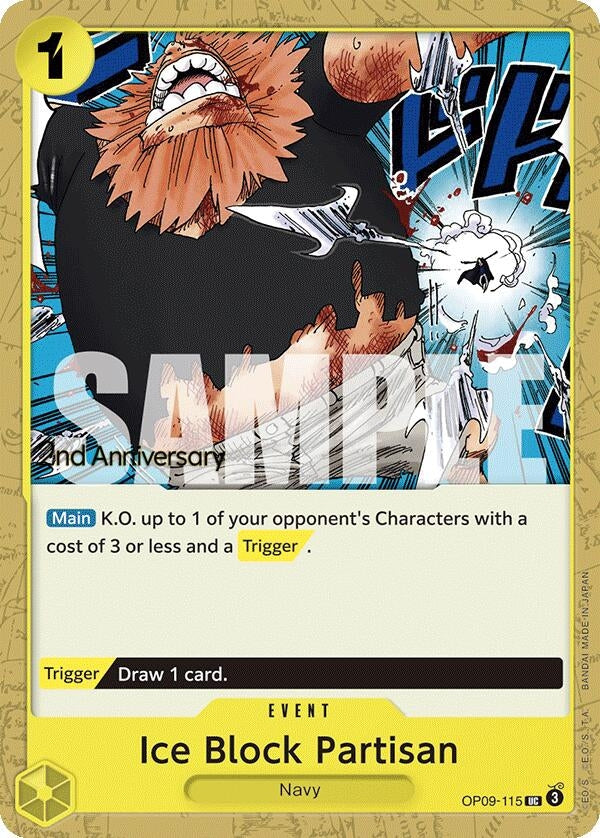 Image for Ice Block Partisan (OP09-115) (Emperors in the New World: 2nd Anniversary Tournament Cards) - One Piece Card Game