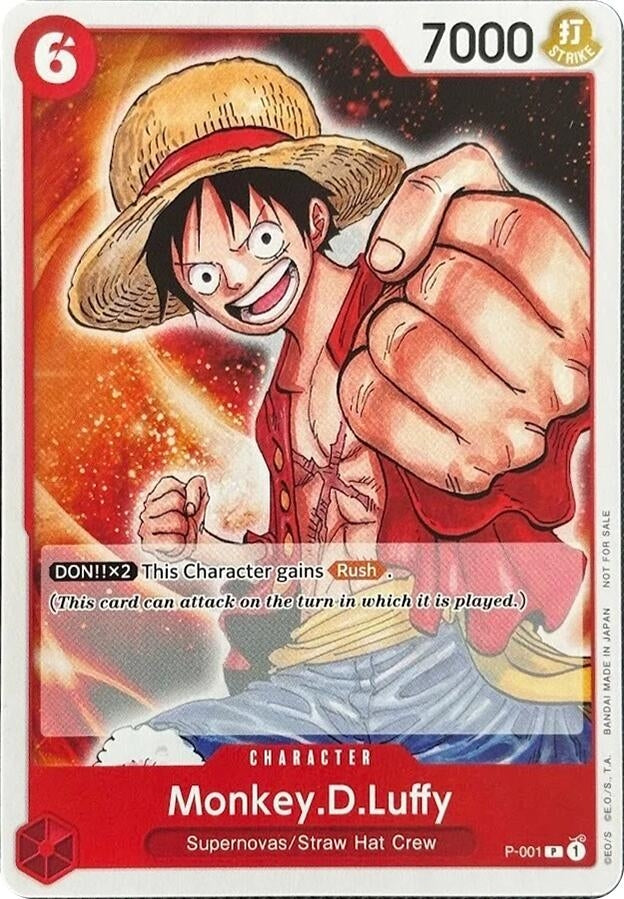 Image for Monkey.D.Luffy (001) (P-001) (One Piece Demo Deck Cards) - One Piece Card Game