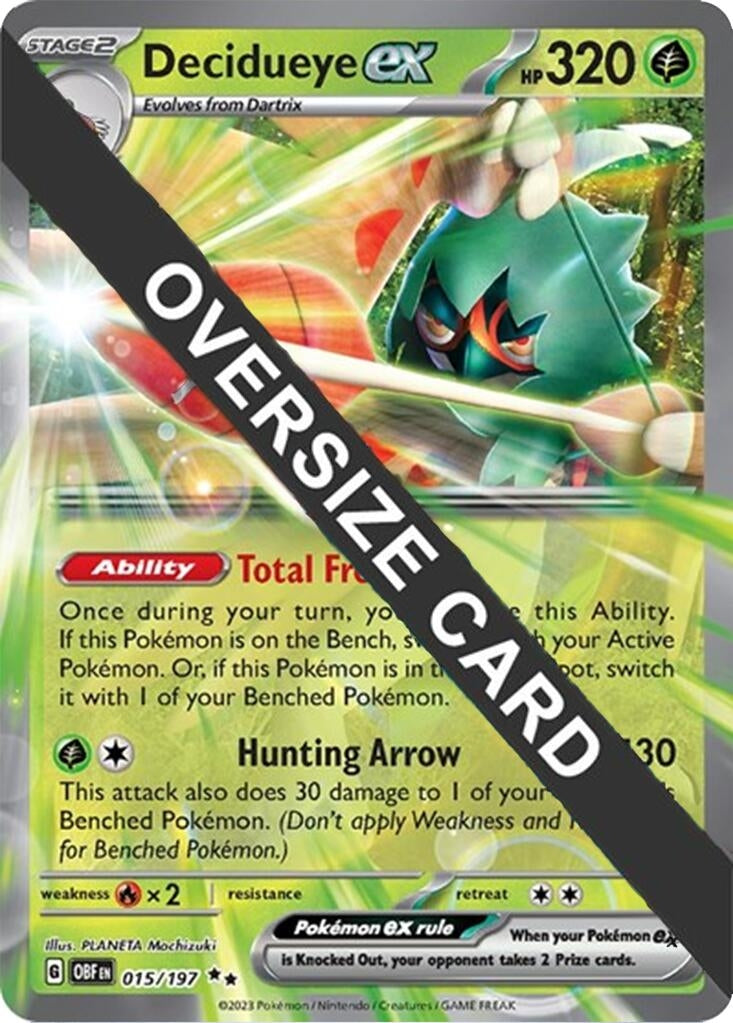 Image for Decidueye ex (015/197) (Jumbo Cards) - Pokemon