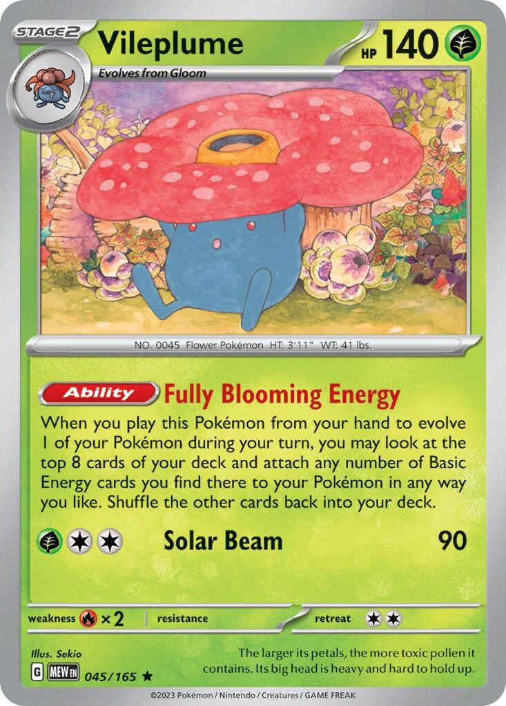 Vileplume (045/165) (Deck Exclusives)