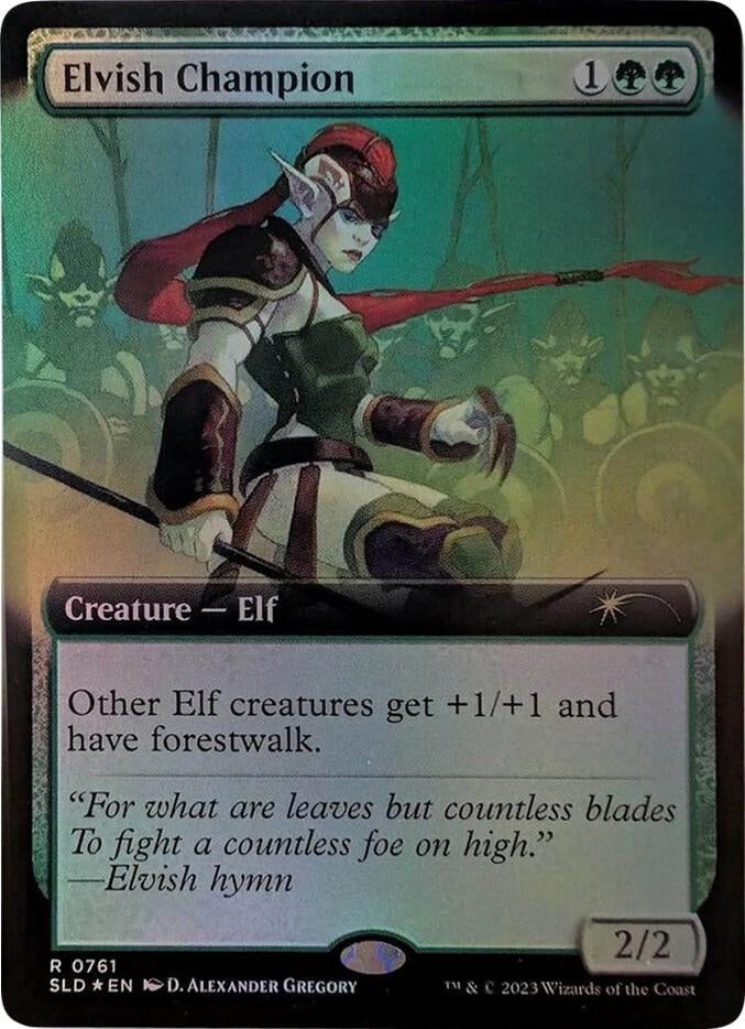 Elvish Champion (Extended Art) (761) (Secret Lair Drop Series)