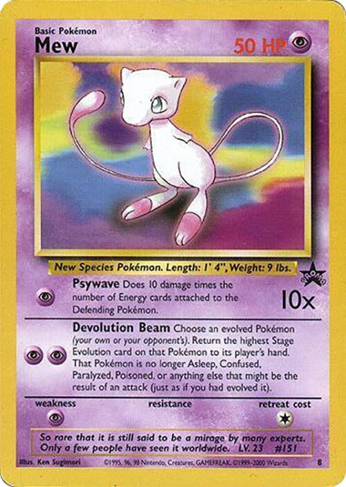 Image for Mew - 8 (Glossy Finish) (8) (WoTC Promo) - Pokemon