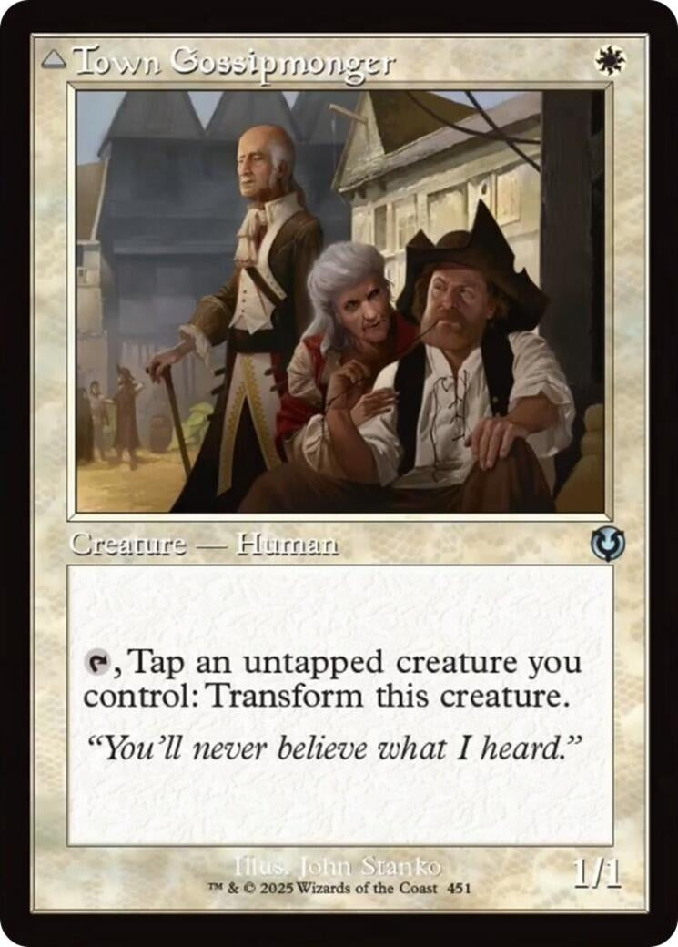 Image for Town Gossipmonger (Retro Frame) (451) - Magic: The Gathering