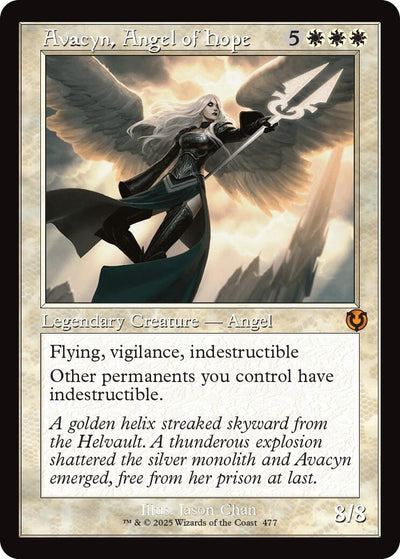 Avacyn, Angel of Hope (Retro Frame) (477) (Innistrad Remastered) (INR)
