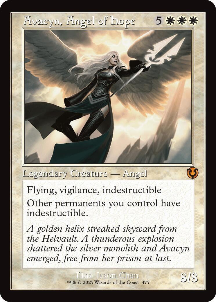 Avacyn, Angel of Hope (Retro Frame) (477) (Innistrad Remastered) (INR)
