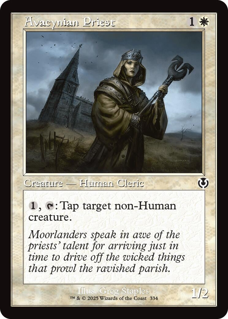 Avacynian Priest (Retro Frame) (334) (Innistrad Remastered)