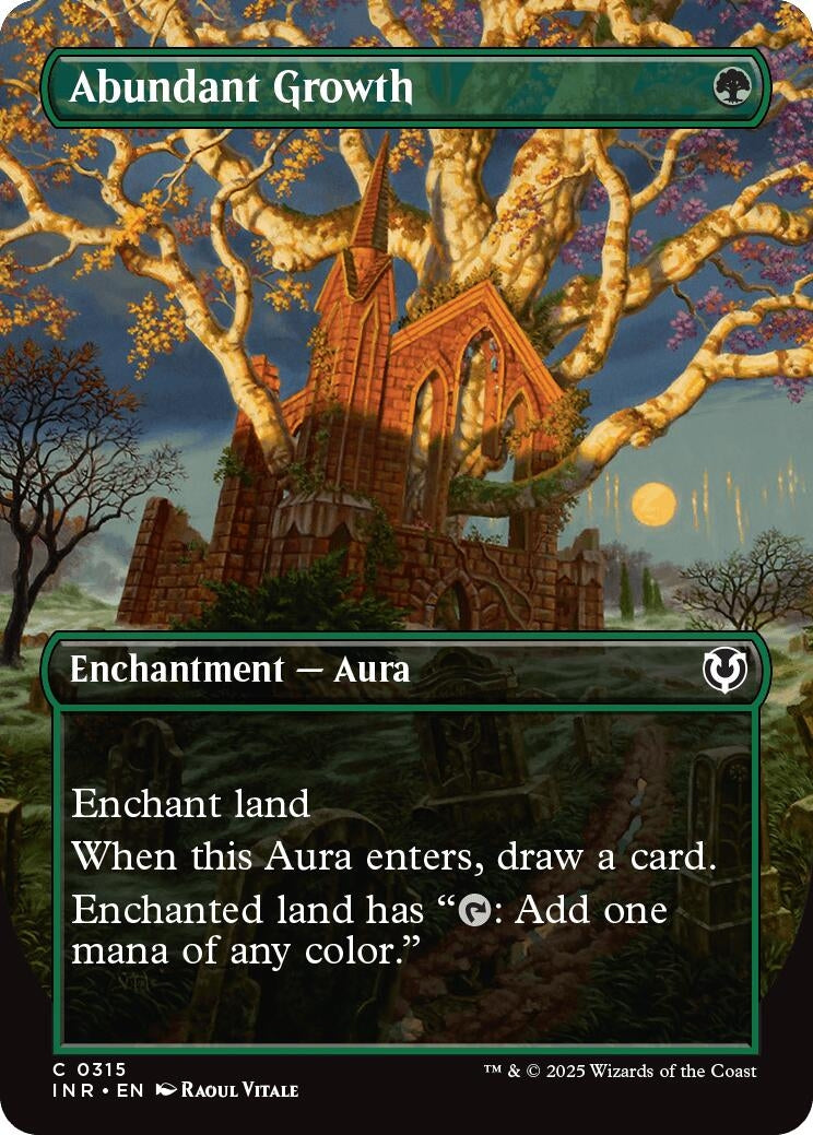 Abundant Growth (Borderless) (315) (Innistrad Remastered)