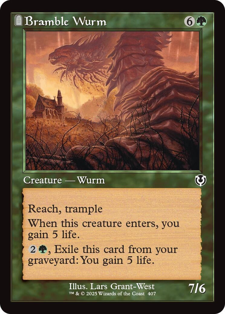 Bramble Wurm (Retro Frame) (407) (Innistrad Remastered)