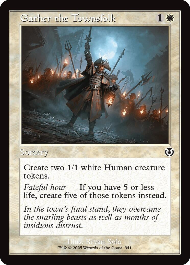 Gather the Townsfolk (Retro Frame) (341) (Innistrad Remastered)
