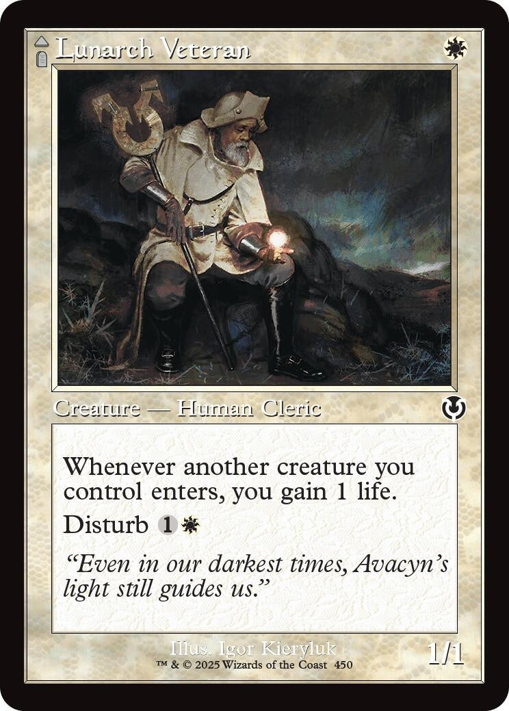 Lunarch Veteran (Retro Frame) (450) (Innistrad Remastered)
