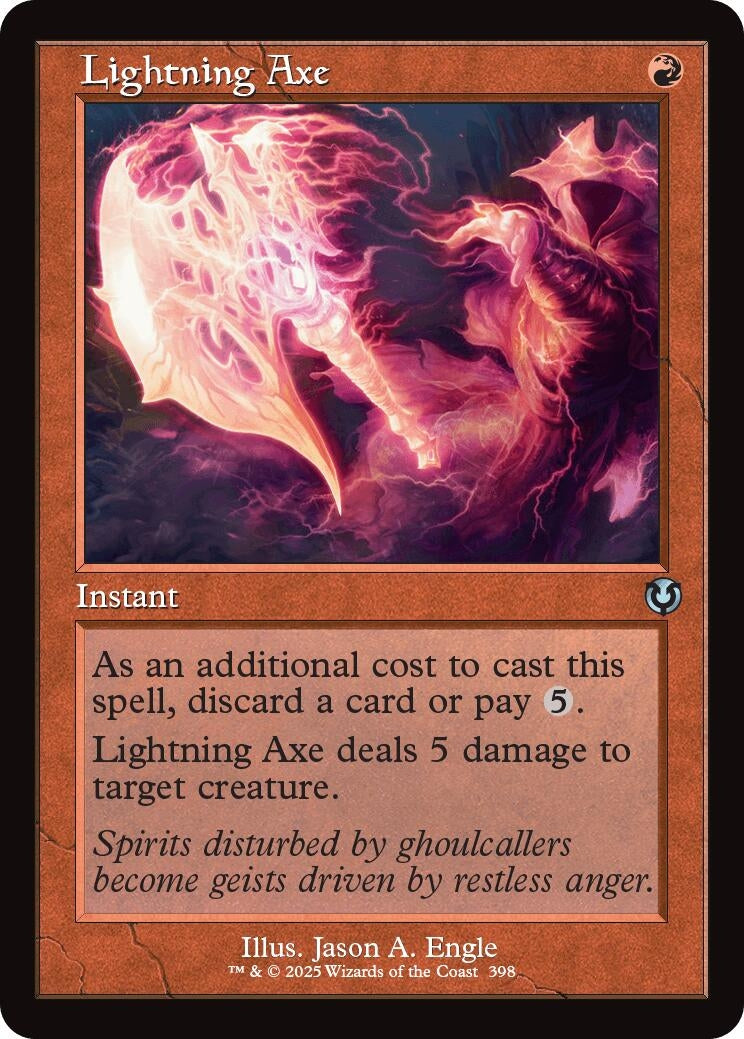 Lightning Axe (Retro Frame) (398) (Innistrad Remastered)