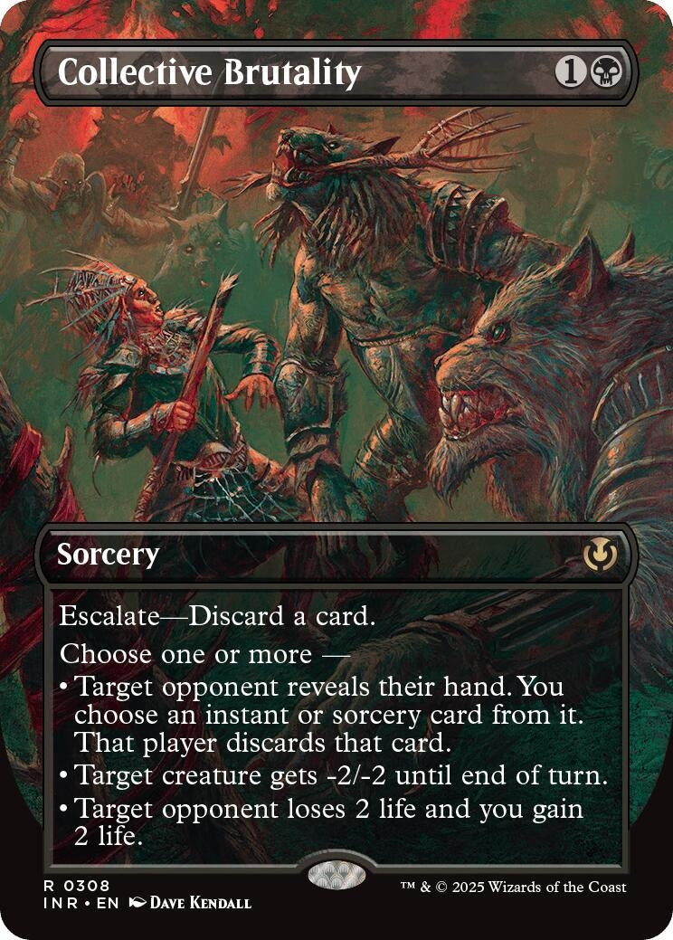 Collective Brutality (Borderless) (308) (Innistrad Remastered)