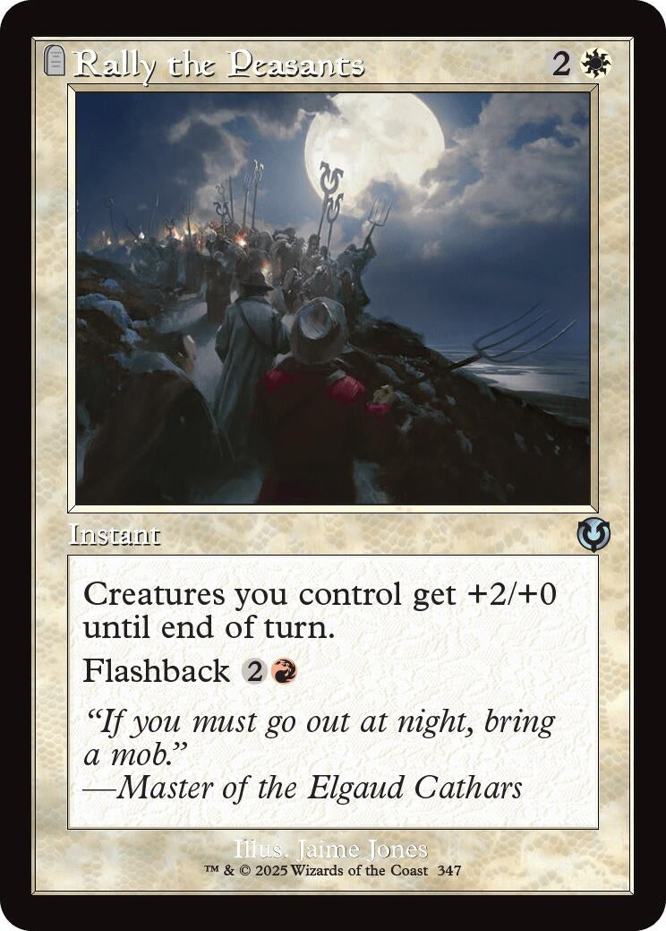 Rally the Peasants (Retro Frame) (347) (Innistrad Remastered)