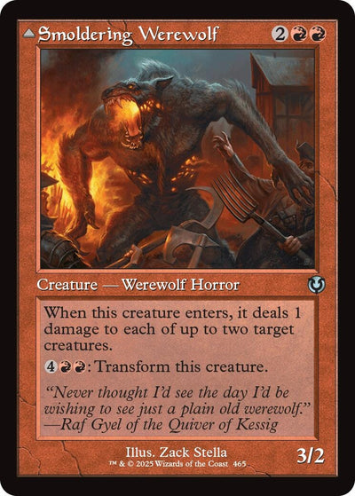 Smoldering Werewolf (Retro Frame) (465) (Innistrad Remastered)