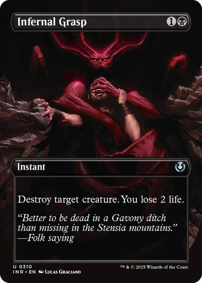 Infernal Grasp (Borderless) (310) (Innistrad Remastered)