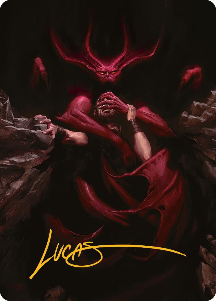 Infernal Grasp Art Card (Gold-Stamped Signature) (10) (Art Series: Innistrad Remastered)