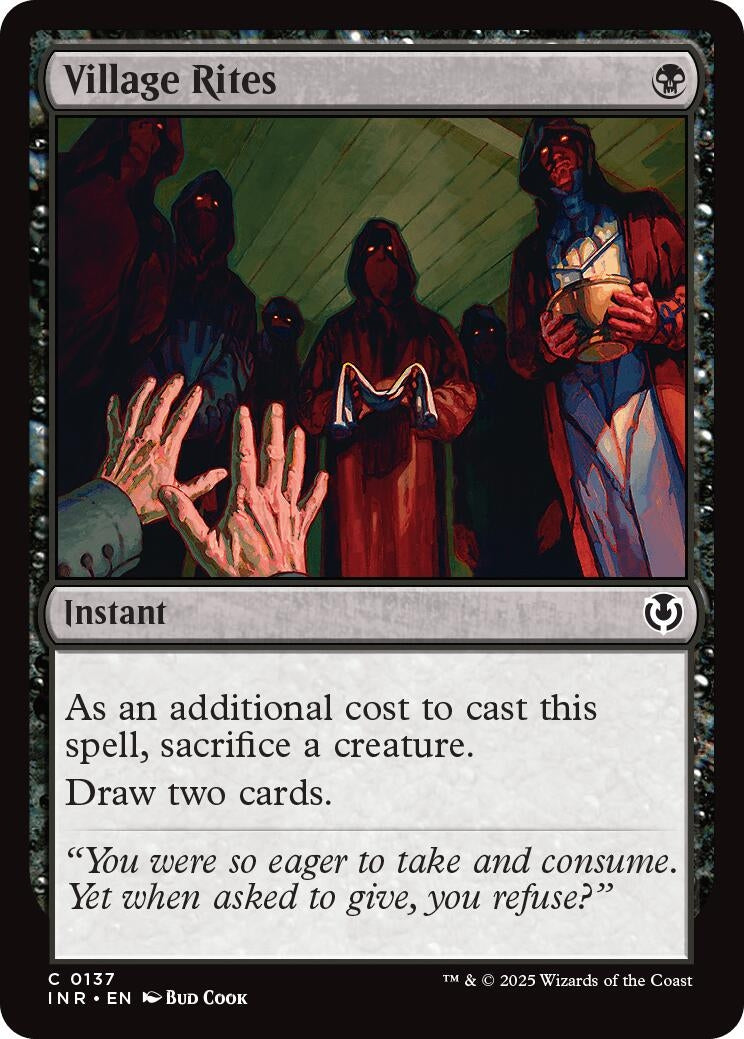 Image for Village Rites (137) - Magic: The Gathering