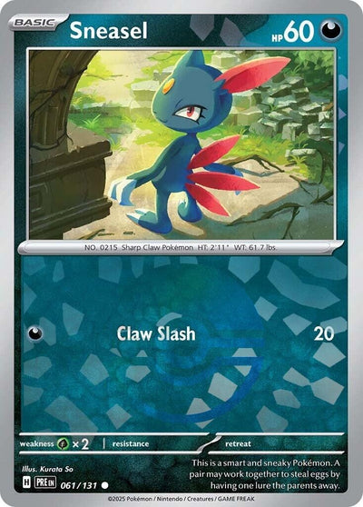 Sneasel (Poke Ball Pattern) (061/131) (SV: Prismatic Evolutions)