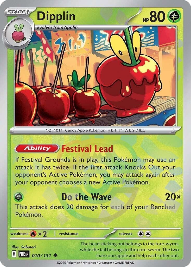 Image for Dipplin (Master Ball Pattern) (010/131) (SV: Prismatic Evolutions) - Pokemon