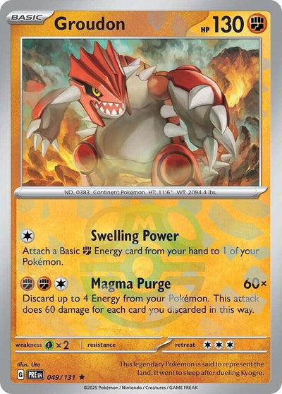 Groudon (Master Ball Pattern) (049/131) (SV: Prismatic Evolutions)
