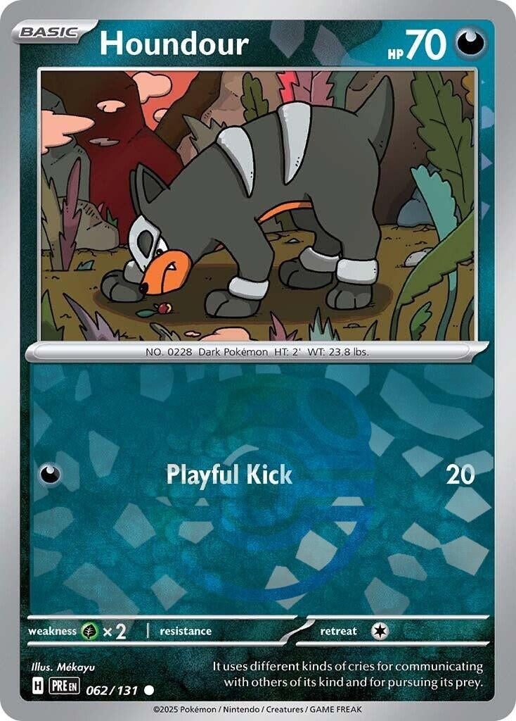 Image for Houndour (Master Ball Pattern) (062/131) (SV: Prismatic Evolutions) - Pokemon