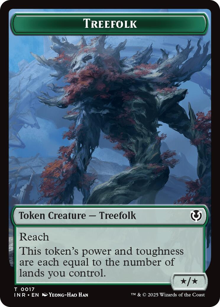 Image for Treefolk // Emblem - Wrenn and Seven Double-Sided Token (17 // 27) - Magic: The Gathering