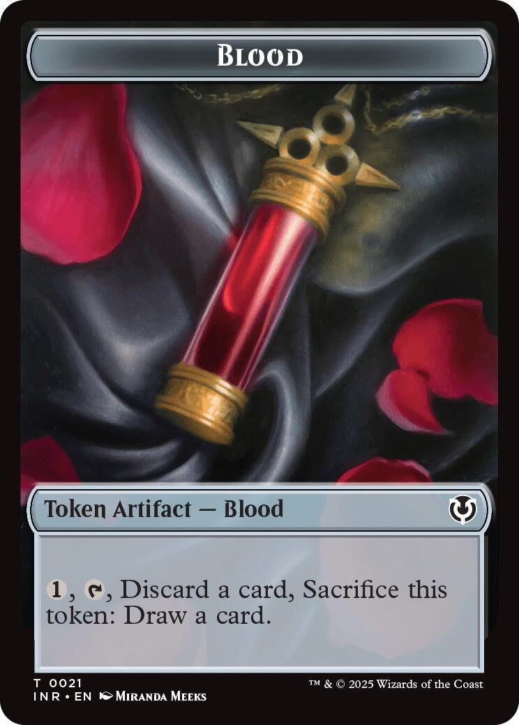Blood // Clue Double-Sided Token (21 // 22) (Innistrad Remastered)