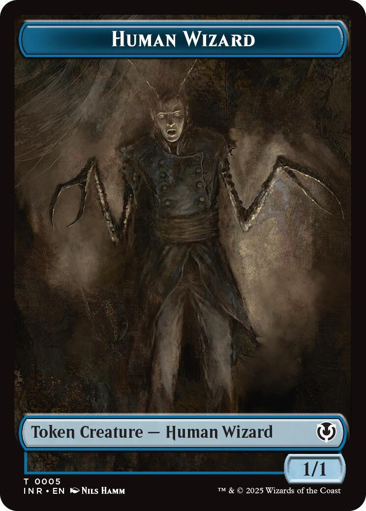 Human Wizard // Emblem - Jace, Unraveler of Secrets Double-Sided Token (5 // 25) (Innistrad Remastered)