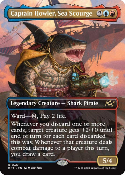 Captain Howler, Sea Scourge (Borderless) (361) (Aetherdrift)