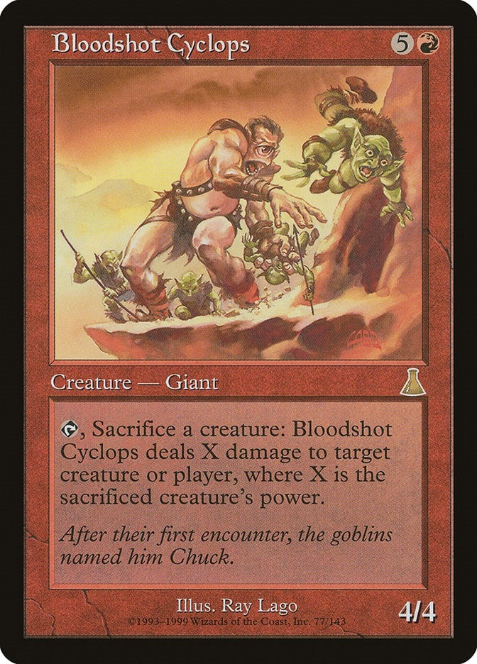Bloodshot Cyclops (77) (Urza's Destiny)