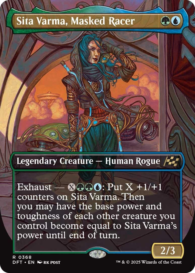 Image for Sita Varma, Masked Racer (Borderless) (368) (Aetherdrift) - Magic: The Gathering