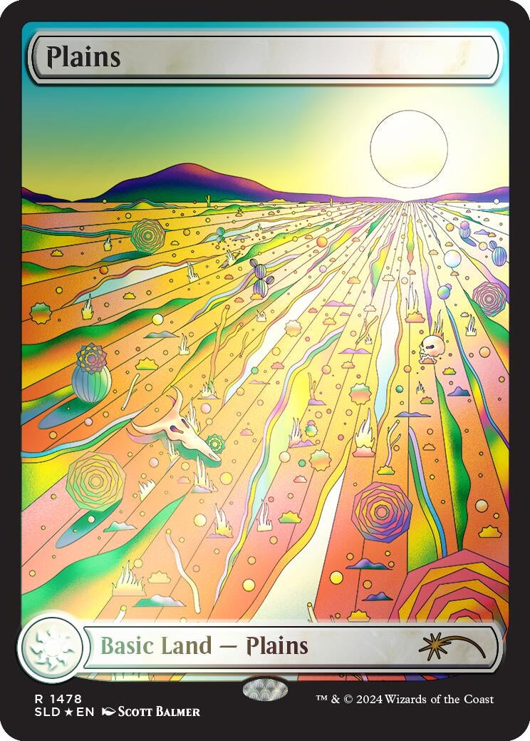 Plains (1478) (Rainbow Foil) (1478) (Secret Lair Drop Series)