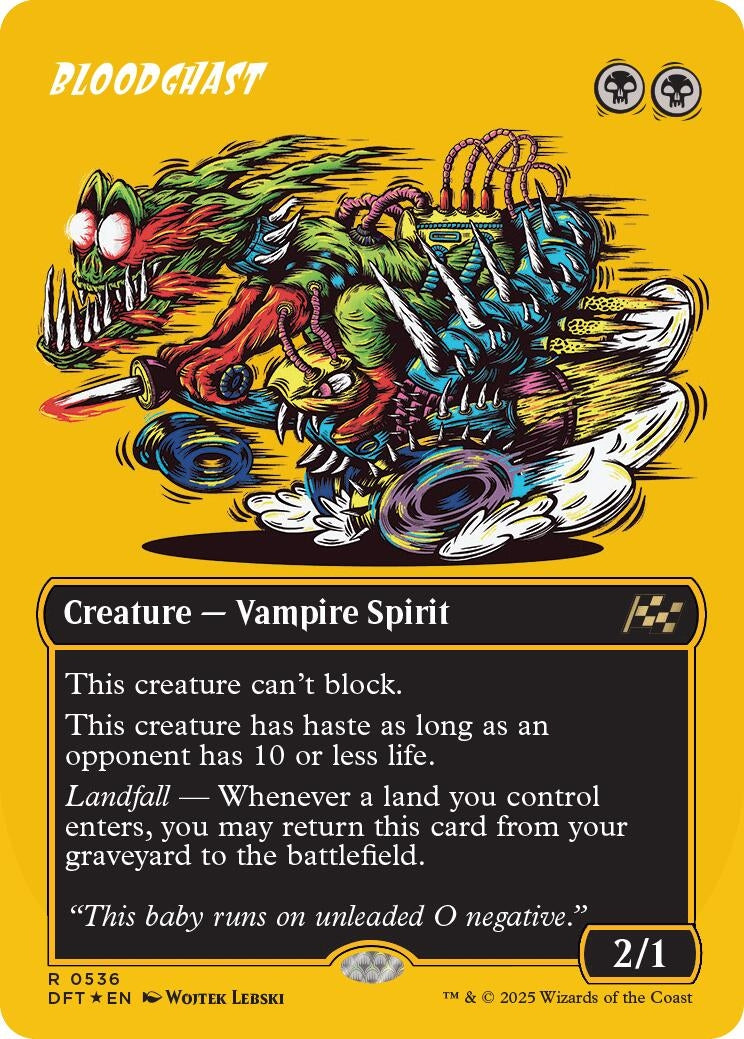 Bloodghast (Borderless) (First-Place Foil) (536) (Aetherdrift)