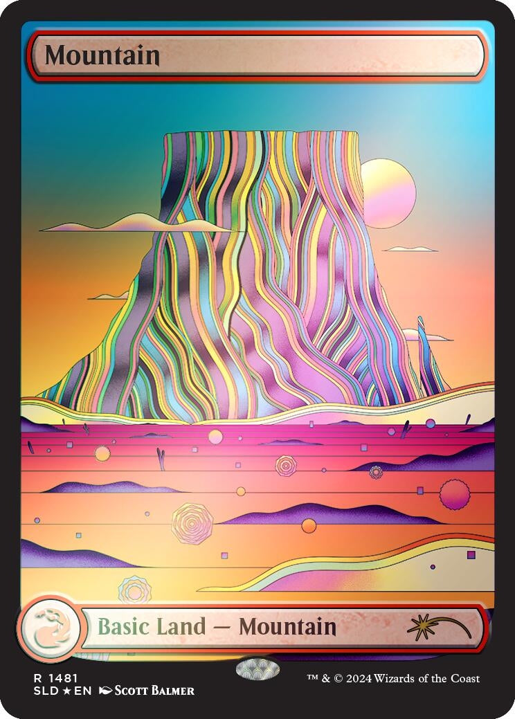 Mountain (1481) (Rainbow Foil) (1481) (Secret Lair Drop Series)